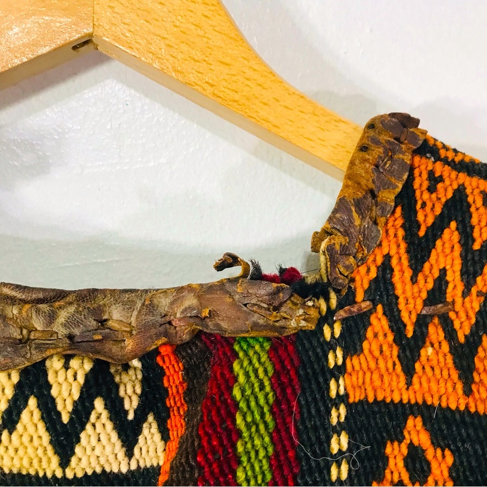 Antique hand made unisex hipster bag - Picture 9 of 16